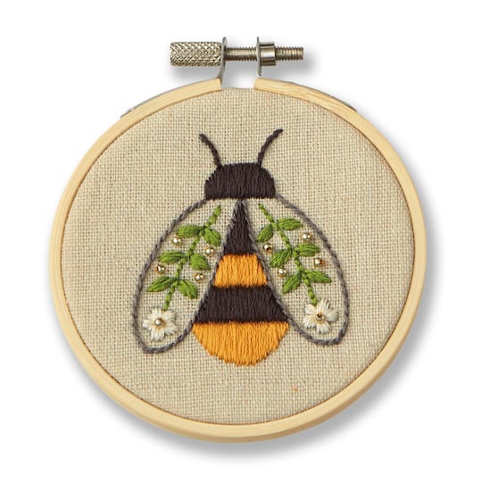 Bumble Bee Embroidery Kit by Loops & Threads®